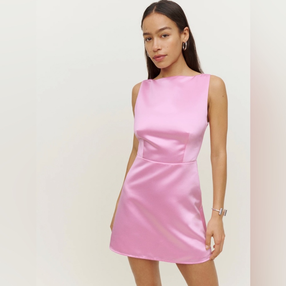 Reformation Zenni Dress in Pink